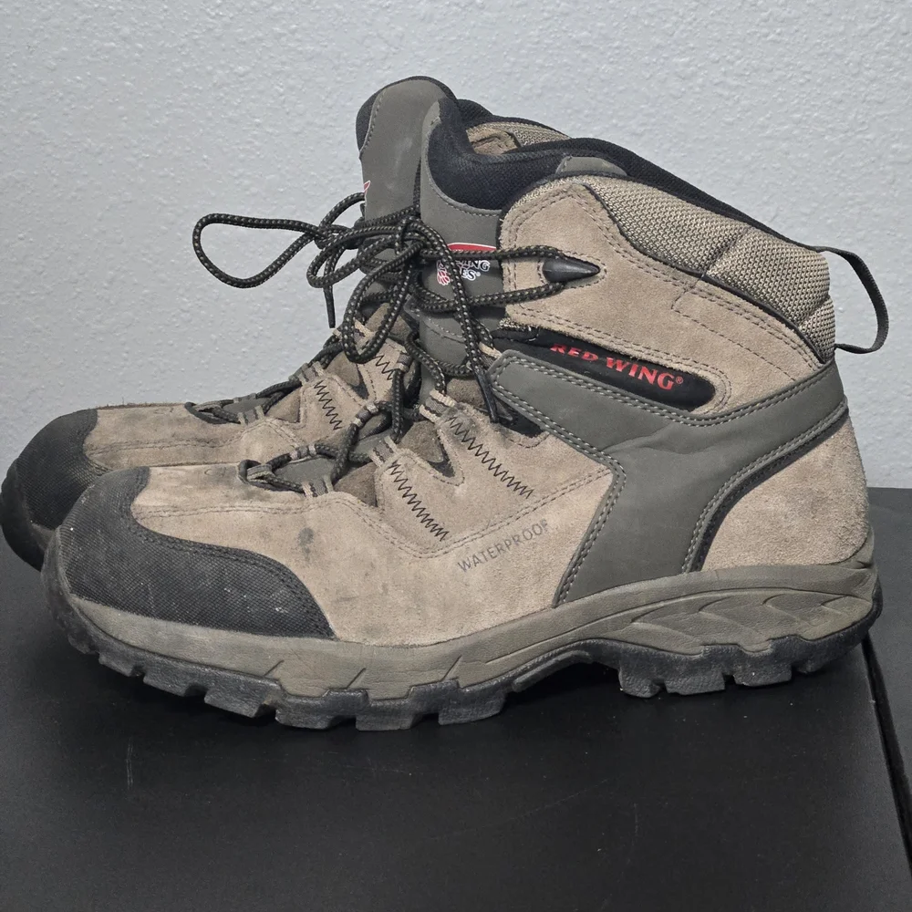 Red Wing Boots Truhiker Work Waterproof Safety Toe Hiker Brown Mens 10 D #3561